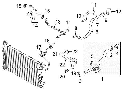 2018 Audi Q3 Quattro Hoses, Lines & Pipes Diagram 2