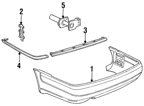 1995 Audi S6 Rear Bumper