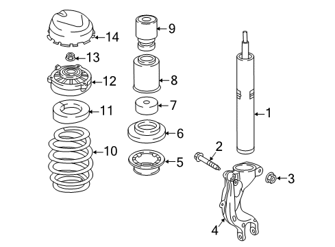 2023 Audi Q7 Shocks & Components - Front