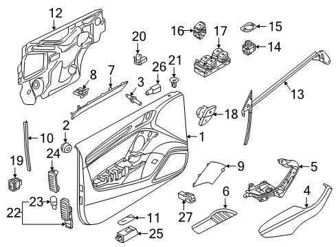 2015 Audi A3 Interior Trim - Door