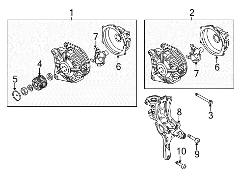 2017 Audi A3 Alternator