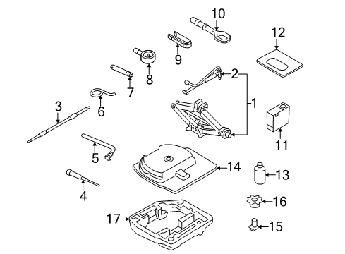 2013 Audi RS5 Jack & Components