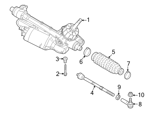 2023 Audi Q4 e-tron Intermediate Shaft Diagram for 1EB-419-753-J