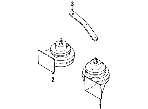 1998 Audi Cabriolet Horn