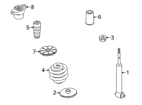 2003 Audi A6 Struts & Components - Rear Diagram 2