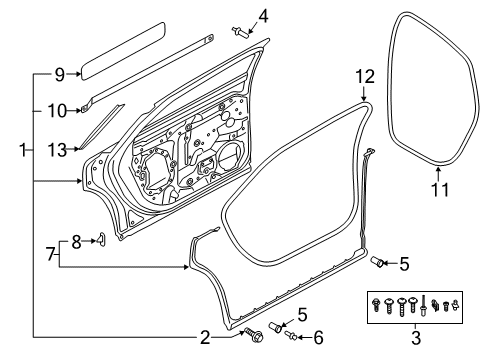 2020 Audi A8 Quattro Rear Door