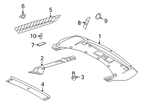 2012 Audi R8 Interior Trim - Engine Lid