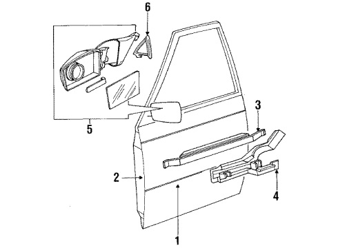 1992 Audi V8 Quattro Front Door