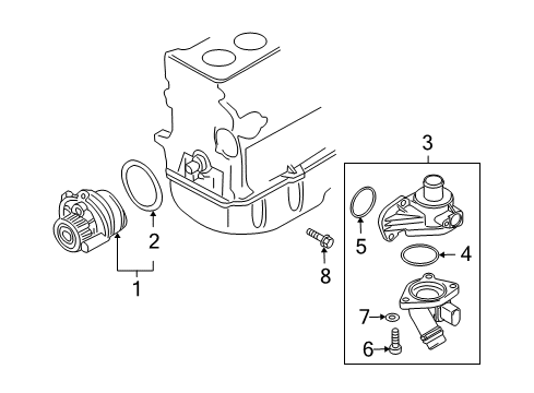 2008 Audi TT Water Pump Diagram 2