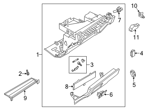 2022 Audi Q3 Glove Box