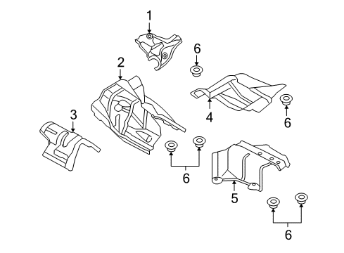 2015 Audi A5 Quattro Heat Shields Diagram 2