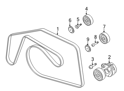 2014 Audi Q5 Belts & Pulleys, Cooling Diagram 2