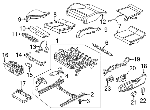 2018 Audi TT RS Quattro Lumbar Control Seats