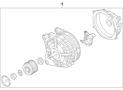 2020 Audi A6 Quattro Alternator