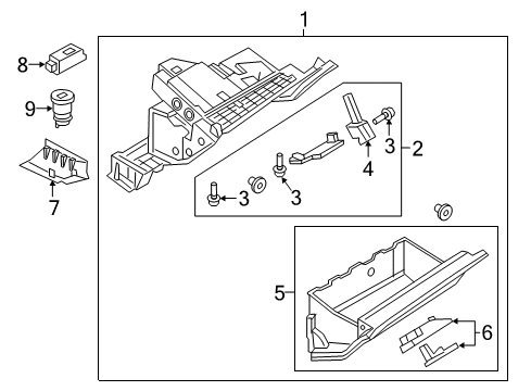 2017 Audi Q7 Glove Box