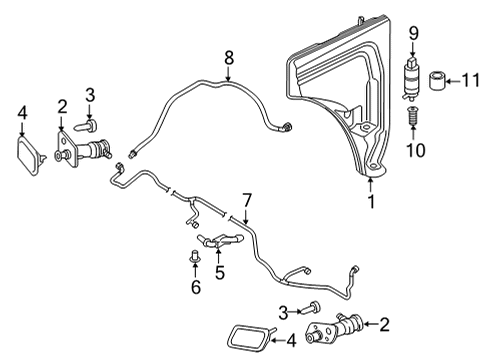 2023 Audi Q7 Washer Components