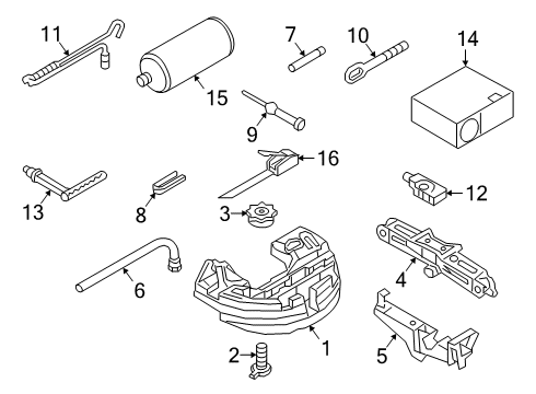 2020 Audi A8 Quattro Jack & Components