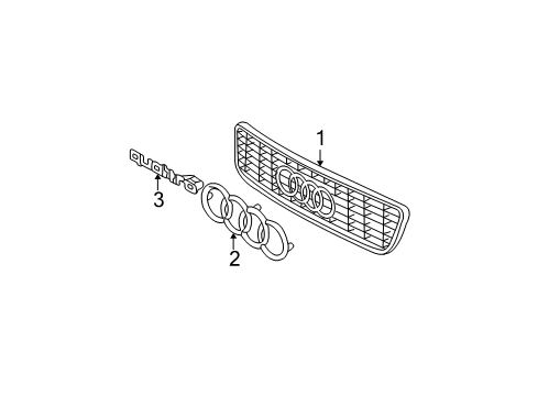 2001 Audi A6 Quattro Grille & Components