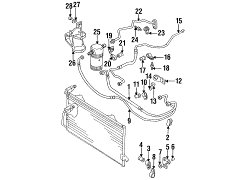 1998 Audi Cabriolet Hoses & Lines