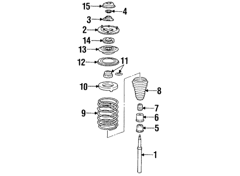 1995 Audi S6 Shocks & Components - Front