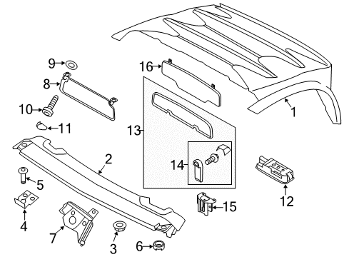 2015 Audi R8 Interior Trim - Convertible Top