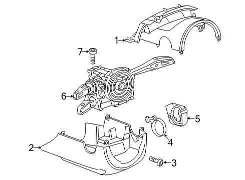 2018 Audi TT RS Quattro Shroud, Switches & Levers