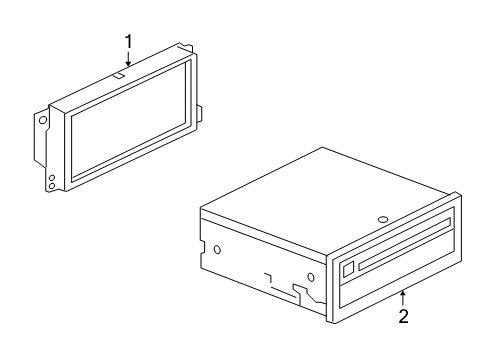 2011 Audi A5 Navigation System Components