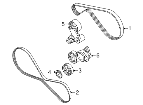 2023 Audi SQ7 Belts & Pulleys