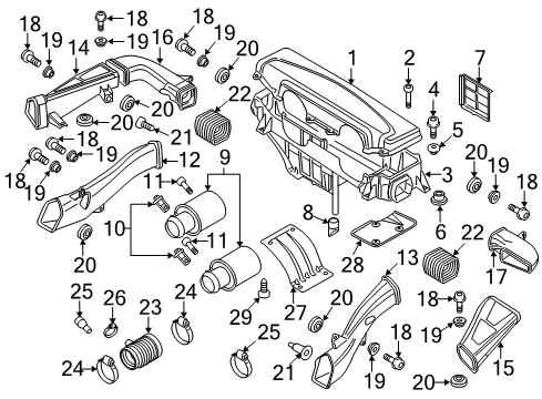 2014 Audi R8 Lower Housing Diagram for 420-133-845-C