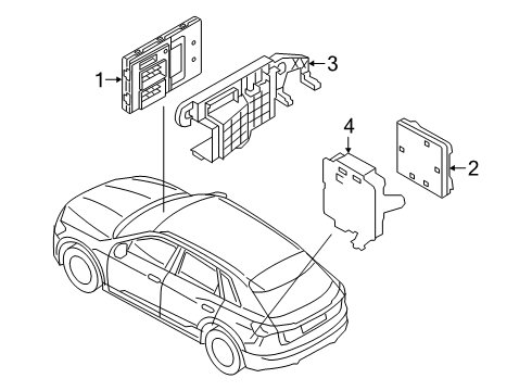 2021 Audi e-tron Sportback Electrical Components Diagram 11