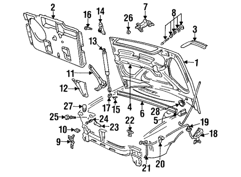 1994 Audi 90 Quattro Hood & Components