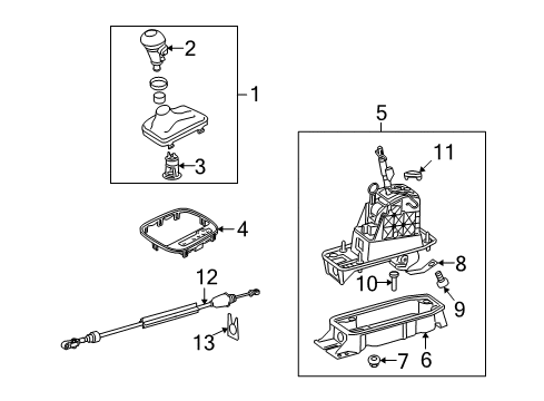 2010 Audi TT Quattro Shifter Housing