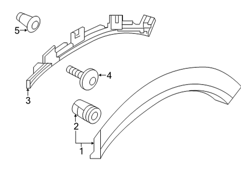 2022 Audi e-tron Sportback Exterior Trim - Quarter Panel