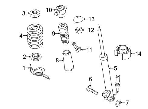 2018 Audi RS7 Struts & Components - Rear