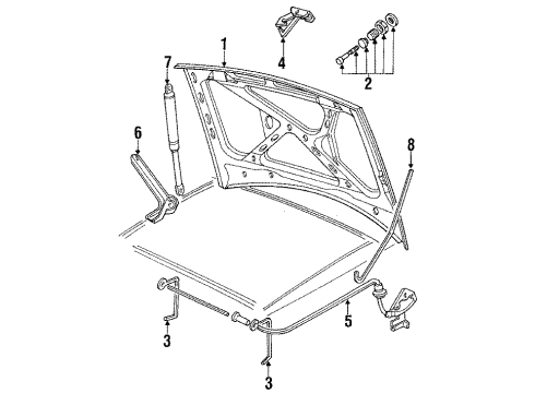 1990 Audi Coupe Quattro Hood & Components