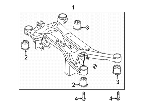 2024 Audi A3 Suspension Mounting - Rear