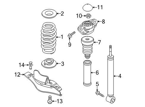 2017 Audi Q3 Quattro Shocks & Components - Rear