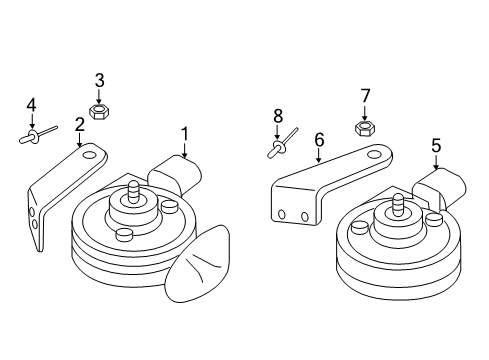 2010 Audi Q5 Horn