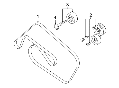 2017 Audi S5 Belts & Pulleys, Cooling Diagram 2