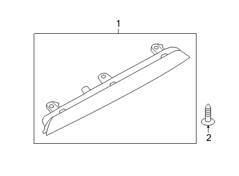 2010 Audi Q5 High Mount Lamps