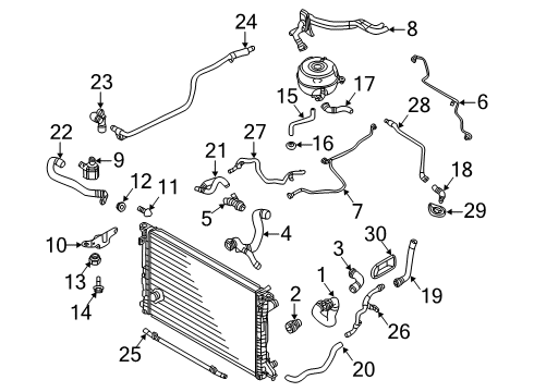 2021 Audi A6 Quattro Hoses & Lines Diagram 4