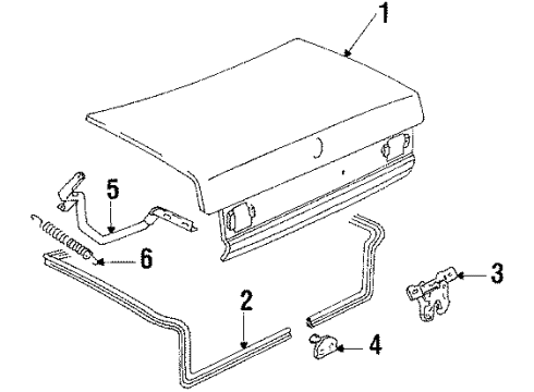 1986 Audi 5000 Quattro Trunk