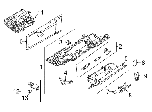 2021 Audi S4 Glove Box