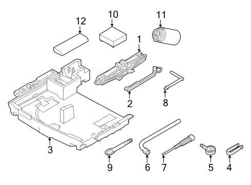 2023 Audi SQ5 Jack & Components