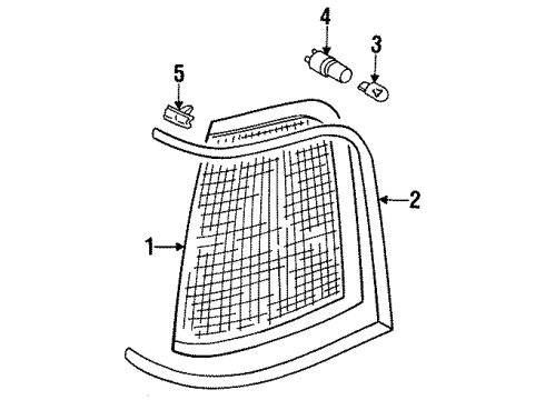 1987 Audi 5000 Quattro Side Marker Lamps Diagram 1