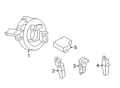 2016 Audi allroad Air Bag Components Diagram 2