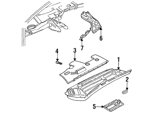 1998 Audi Cabriolet Knee Bar & Pads