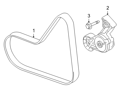 2010 Audi TT Quattro Belts & Pulleys