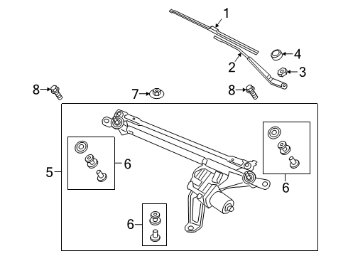 2022 Audi Q3 Wipers Diagram 3