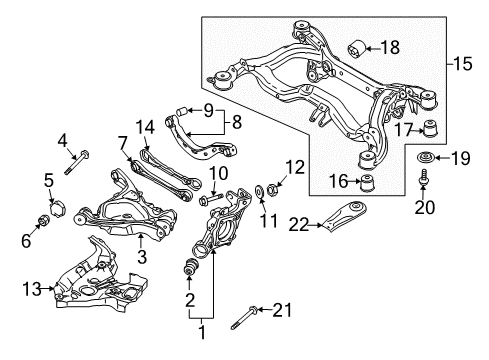 2010 Audi A6 Quattro Lower Control Arm Diagram for 4F0-505-312-L